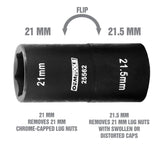 OEMTOOLS 25562 21 x 21.5 Flip Socket Additional Image 1