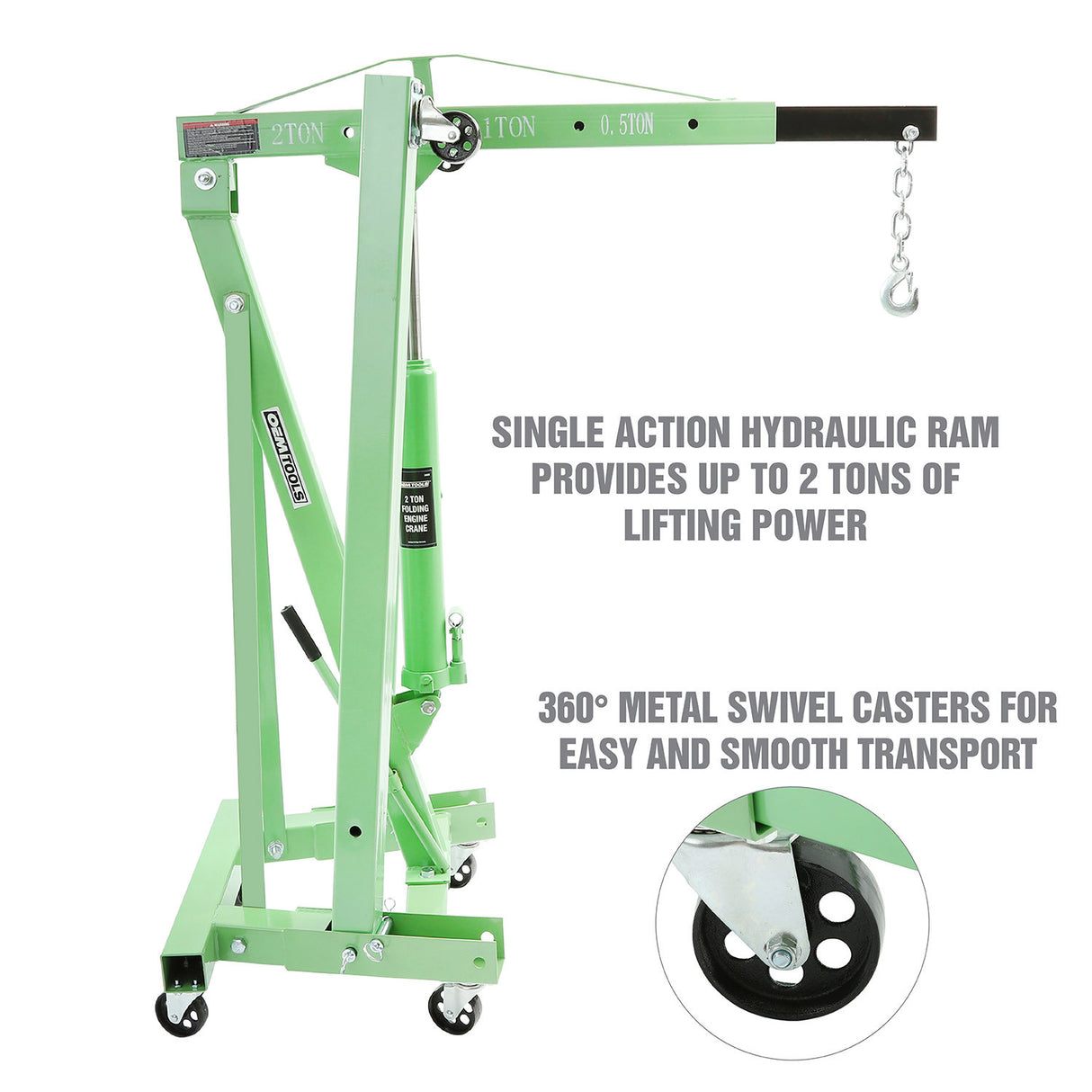 OEMTOOLS 24830 2 Ton Folding Engine Shop Crane Additional Image 5