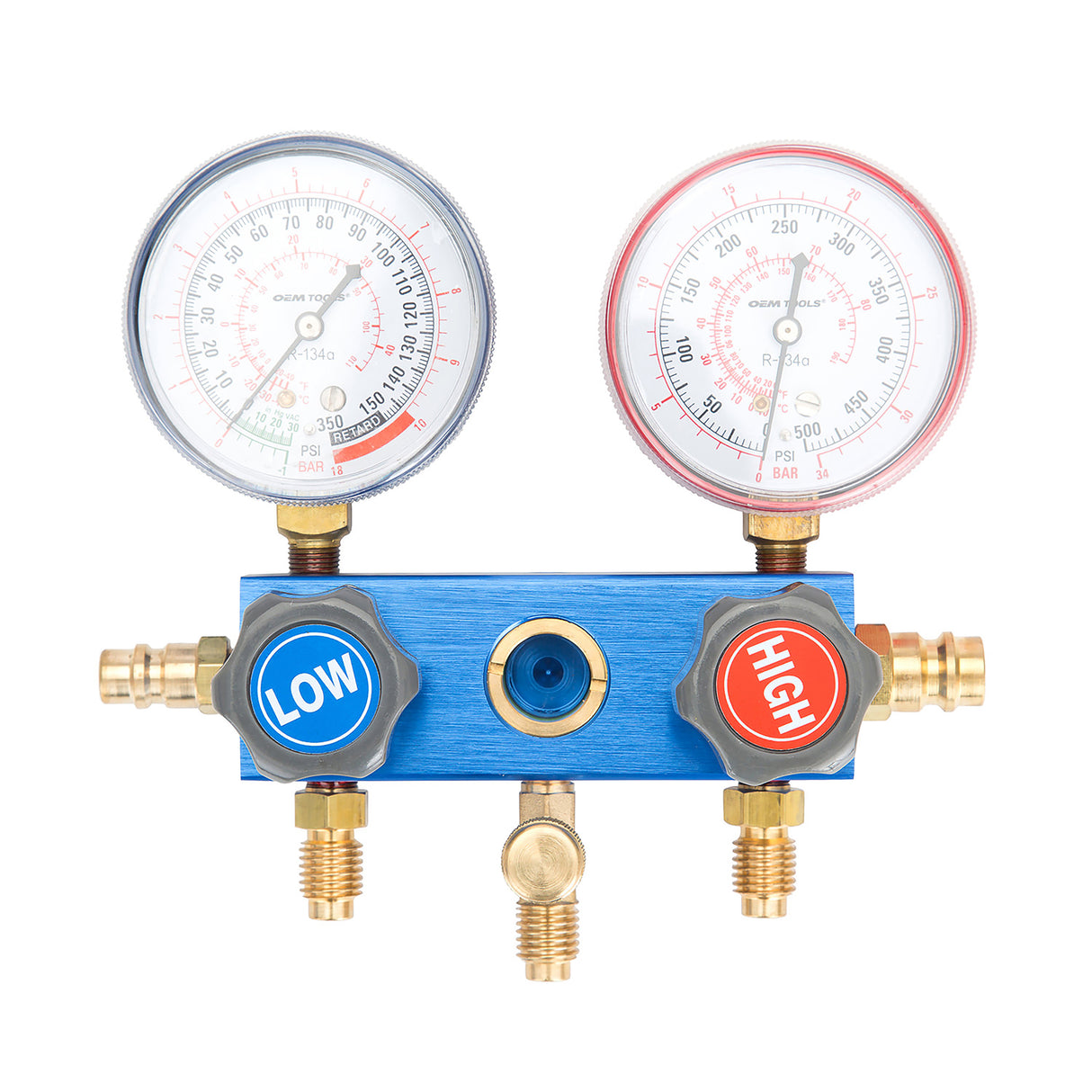 OEMTOOLS 24527 R134a Extruded Aluminum A/C Manifold Gauge and Hose Set Additional Image 1