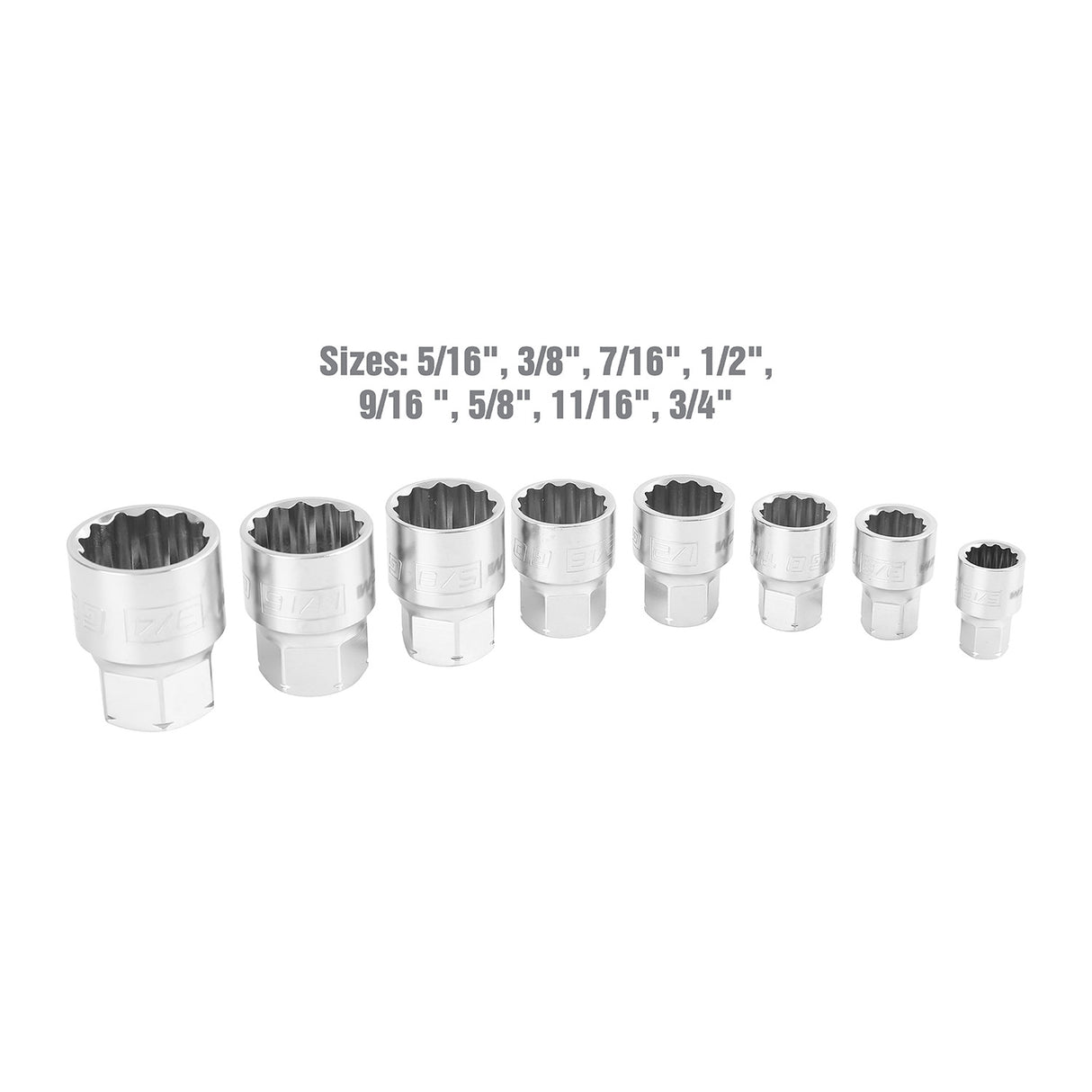 OEMTOOLS 22979 8 Piece 1/4in. GoThru® Socket Set (SAE) Additional Image 1