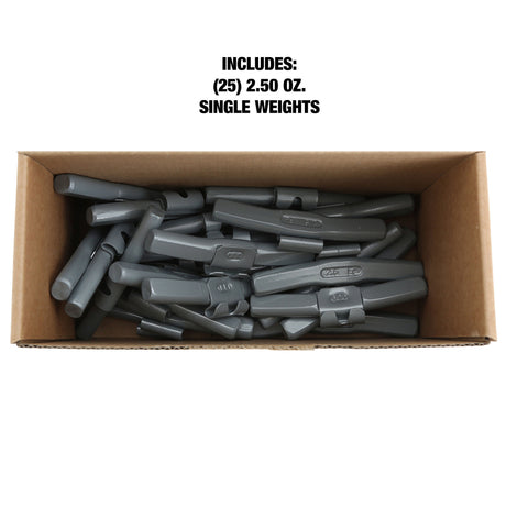 OEMTOOLS 23284 2.5 Oz. T Style Steel Wheel Weight - 1 Box of 25 Additional Image 4