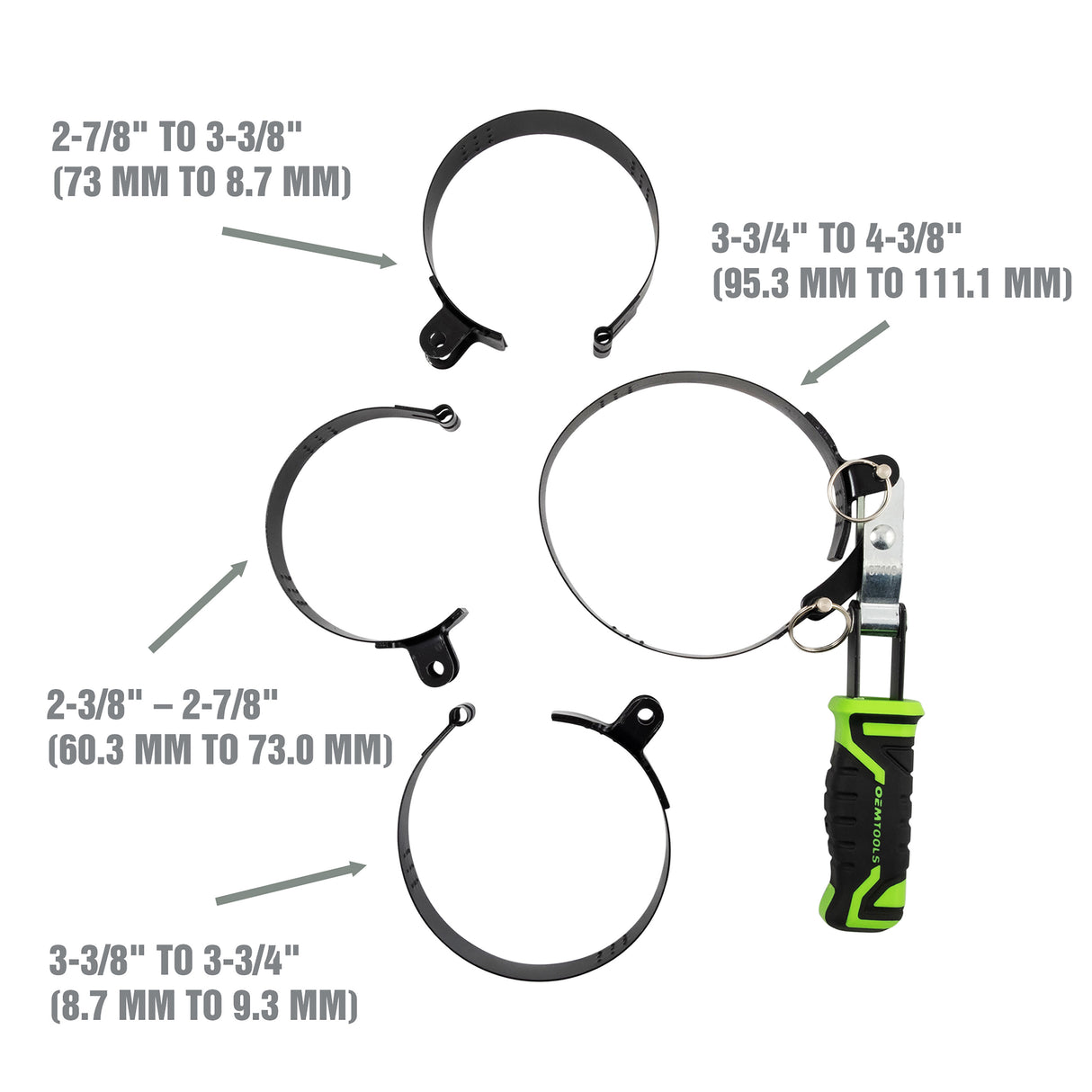 OEMTOOLS 87116 4-in-1 Swivel Oil Filter Wrench Additional Image 2