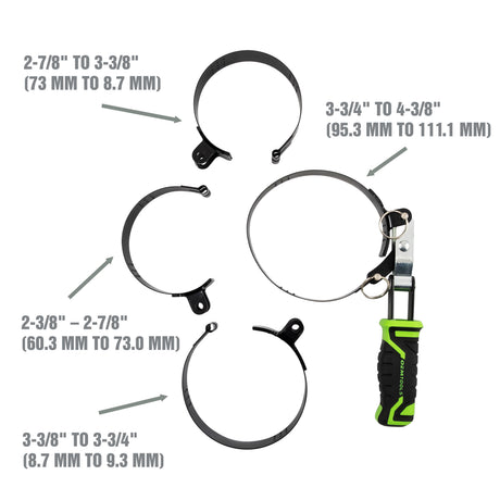 OEMTOOLS 87116 4-in-1 Swivel Oil Filter Wrench Additional Image 2