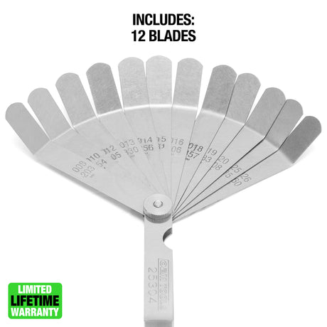 OEMTOOLS 25304 12 Blade Valve Tap Feeler Gauge Additional Image 1