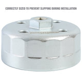 OEMTOOLS 87136 88.8 mm 15 Flute Oil Filter Cap Wrench Additional Image 4
