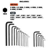GreatNeck HK20S Hex Key Set (20 Piece SAE & Metric) with Holder Additional Image 2