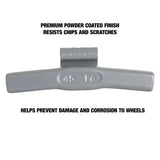 OEMTOOLS 23296 45 gm. EN Style Steel Wheel Weight - 1 Box of 25 Additional Image 3