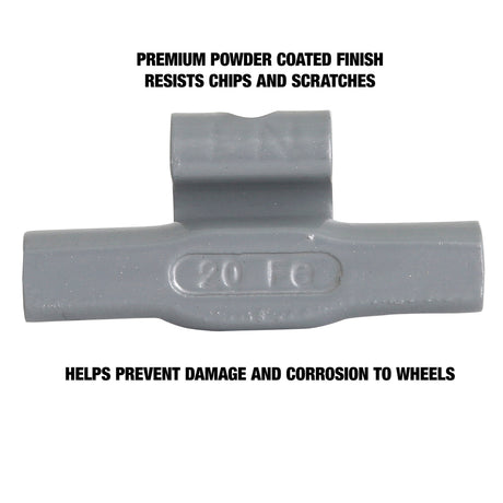 OEMTOOLS 23278 20 gm. EN Style Steel Wheel Weight - 1 Box of 25 Additional Image 3