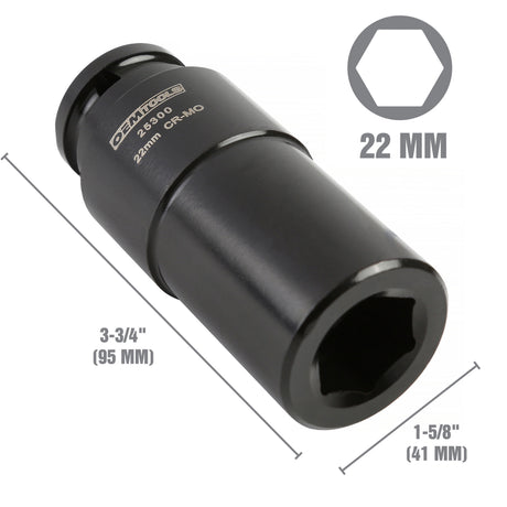 OEMTOOLS 25300 22 mm Crank Bolt Socket Additional Image 1