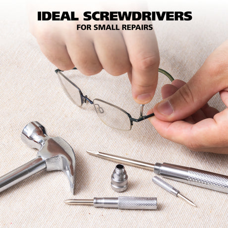 Great Neck HA104002 5 in 1 Silver Hammer and Screwdriver Set Additional Image 5
