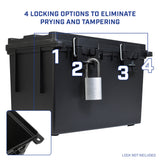 Sheffield 12763 4 Pk. XL Field Box - Black Additional Image 4