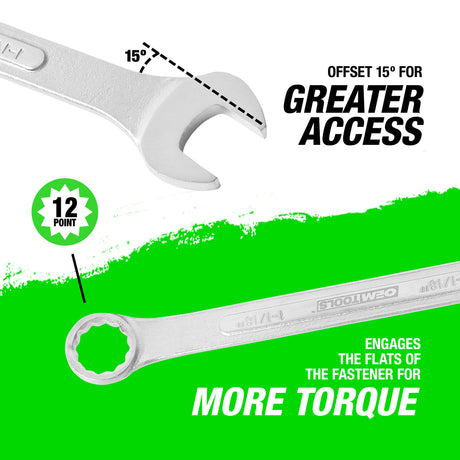 OEMTOOLS 22102 1-1/16in. Jumbo Combination Wrench Additional Image 3