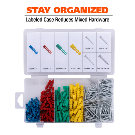 GreatNeck 68227 285-Piece Anchor/Metal Screw Assortment Additional Image 5