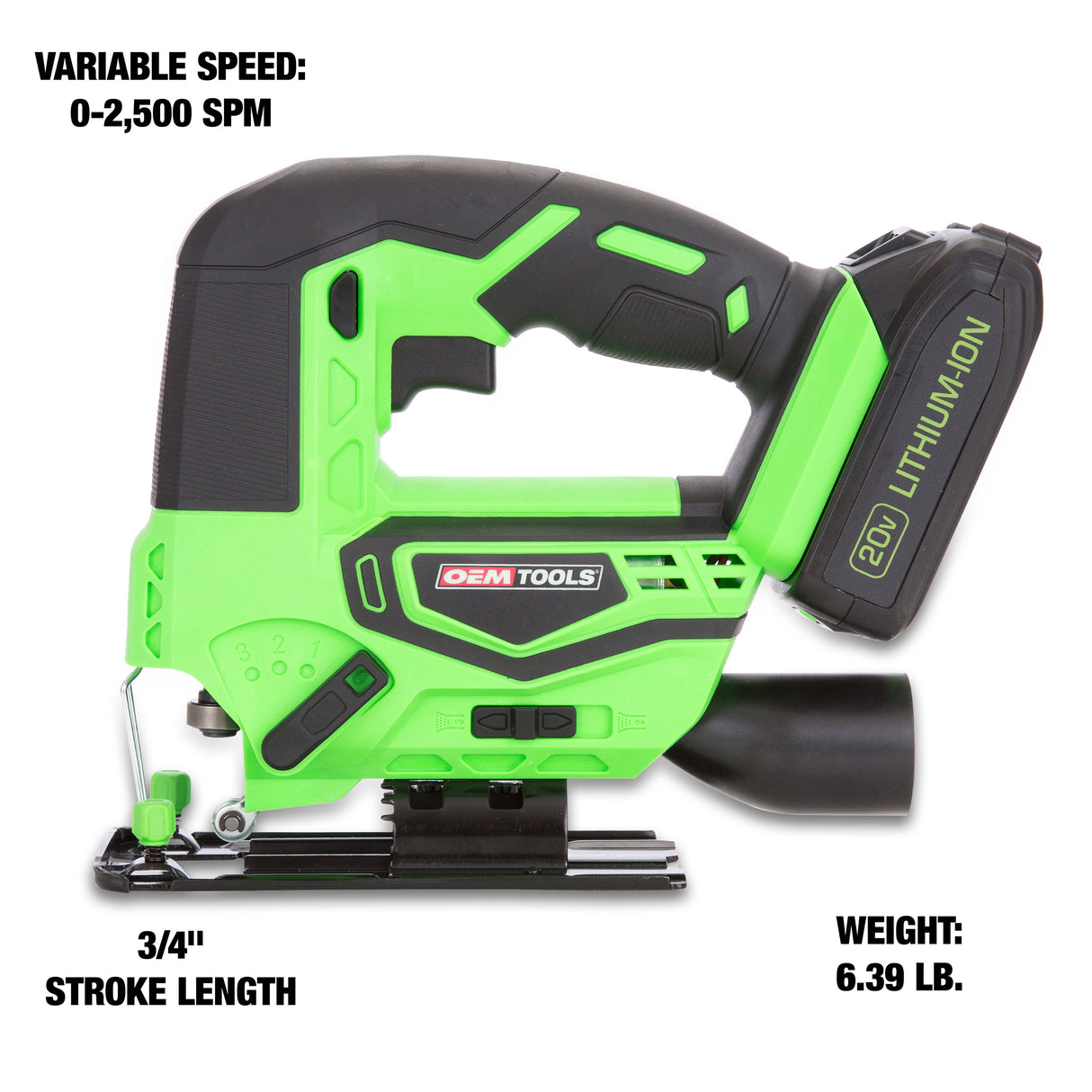 OEMTOOLS 24489 20V MAX* Li-ion Jig Saw Additional Image 3