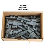 OEMTOOLS 23278 20 gm. EN Style Steel Wheel Weight - 1 Box of 25 Additional Image 4