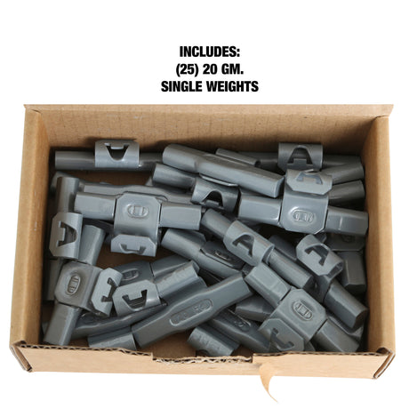 OEMTOOLS 23278 20 gm. EN Style Steel Wheel Weight - 1 Box of 25 Additional Image 4