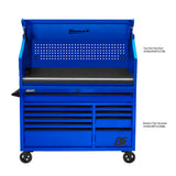 Homak 54in. RS Pro Top Hutch-Blue Additional Image 1