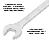 GreatNeck 51004 Combination Wrench SAE Set (11-Piece) with Rack Additional Image 2