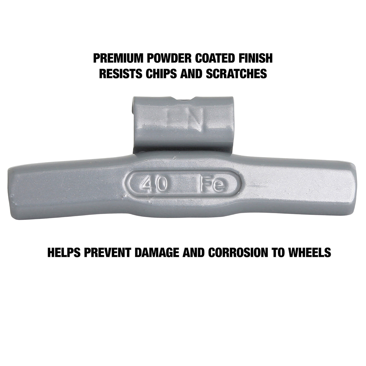 OEMTOOLS 23272 40 gm. FN Style Steel Wheel Weight - 1 Box of 25 Additional Image 3