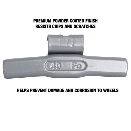 OEMTOOLS 23272 40 gm. FN Style Steel Wheel Weight - 1 Box of 25 Additional Image 3
