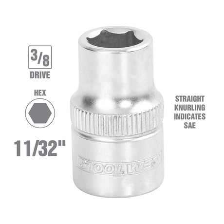 OEMTOOLS 22303 11/32 Inch SAE Socket Additional Image 1