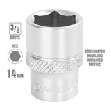 OEMTOOLS 22288 3/8 Inch Drive 6 Pt. Socket (14 mm) Additional Image 1