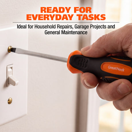 GreatNeck 21822 3/16in. x 4in. Slotted Screwdriver Additional Image 3