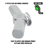 OEMTOOLS 23237 2.75 Oz. P Style Steel Wheel Weight- 1 Box of 25 Additional Image 2