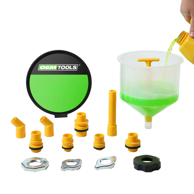 OEMTOOLS 87009 No Spill Coolant Filling Funnel Kit Main Image