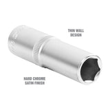 OEMTOOLS 22421 9/16 Inch 1/2 Inch Drive Deep Wall Socket Additional Image 2