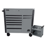 Homak 44in. RS Pro Flip Top 8-Drawer Power Service Cart -Gray Additional Image 2