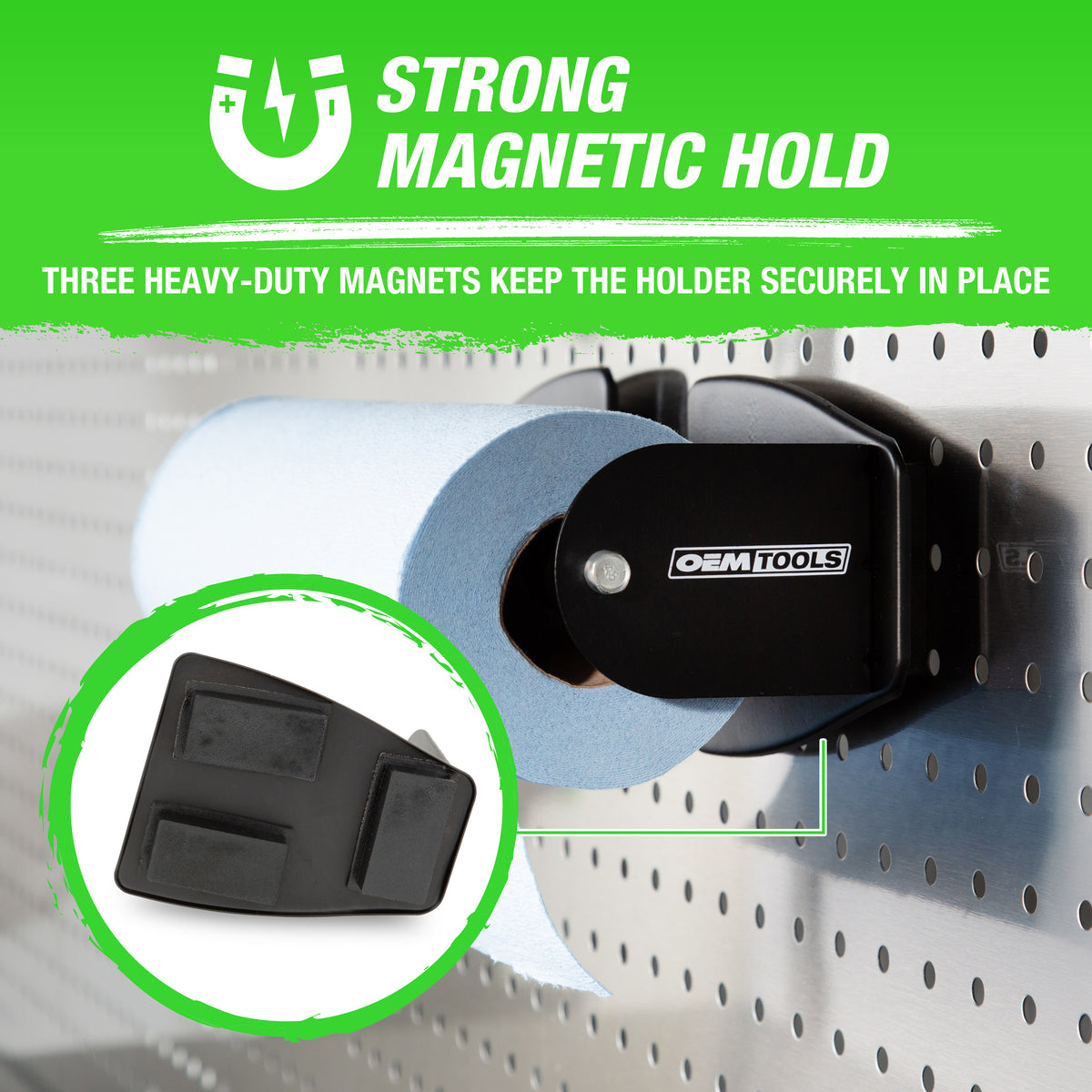 OEMTOOLS 24952 Magnetic Paper Towel Holder Additional Image 3