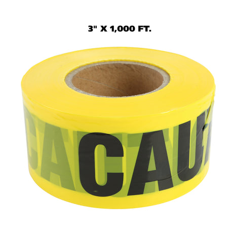 GreatNeck 10379 Caution Tape (3 Inch x 1000 Ft.) Additional Image 1
