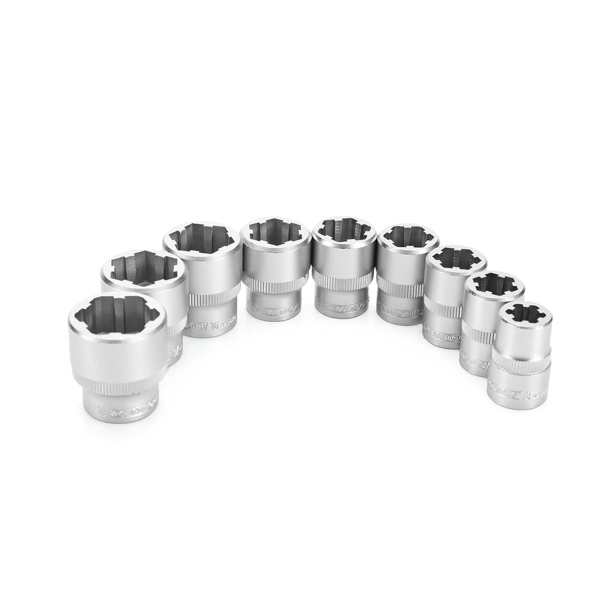 OEMTOOLS 22967 9 Piece Nut & Bolt Extractor Socket Set (3/8in. Drive) Additional Image 1