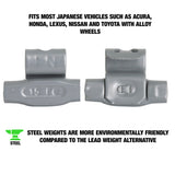 OEMTOOLS 23242 15 gm. FN Style Steel Wheel Weight - 1 Box of 25 Additional Image 1