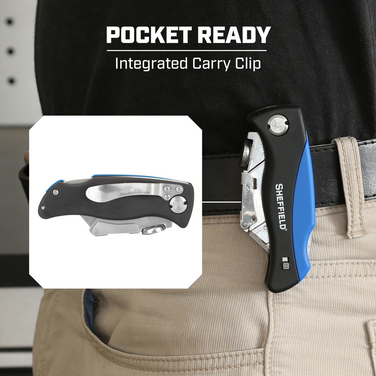 Sheffield 12119 Quick Change Lock Back® Utility Knife Additional Image 5