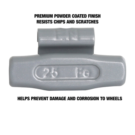 OEMTOOLS 23279 25 gm. EN Style Steel Wheel Weight - 1 Box of 25 Additional Image 3
