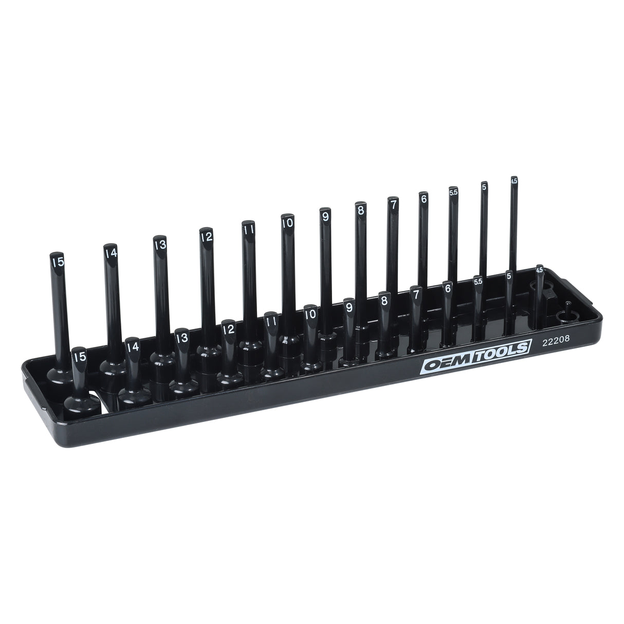 OEMTOOLS 22208 1/4in. Drive Socket Tray (Metric) Main Image