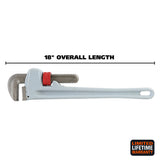 GreatNeck APW18 Aluminum Pipe Wrench (18 Inch) Additional Image 1