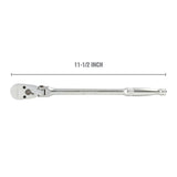 OEMTOOLS 22912 3/8 Inch Drive Ratchet with Long Handle and Flexible Head (11-1/2 Inch) Additional Image 1