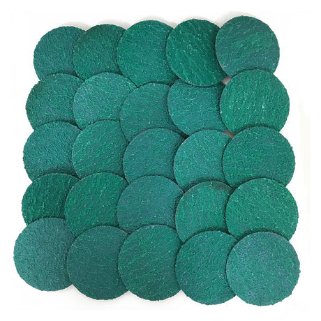 Shark Industries 3in. Green Zirconia Twist-Lock Mini Grinding Discs, 50 Grit, 25 Pk. Main Image