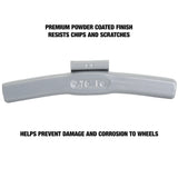 OEMTOOLS 23237 2.75 Oz. P Style Steel Wheel Weight- 1 Box of 25 Additional Image 3