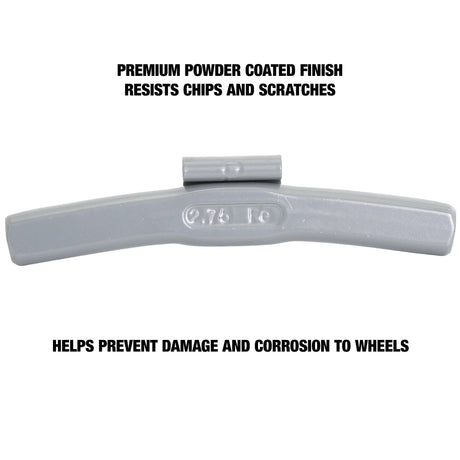 OEMTOOLS 23237 2.75 Oz. P Style Steel Wheel Weight- 1 Box of 25 Additional Image 3