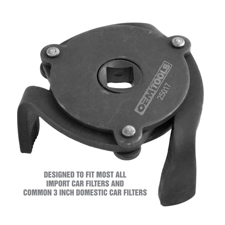 OEMTOOLS 25017 2-1/2in. x 3-7/8in. 3-Legged Spin-On Style Oil Filter Wrench Additional Image 2