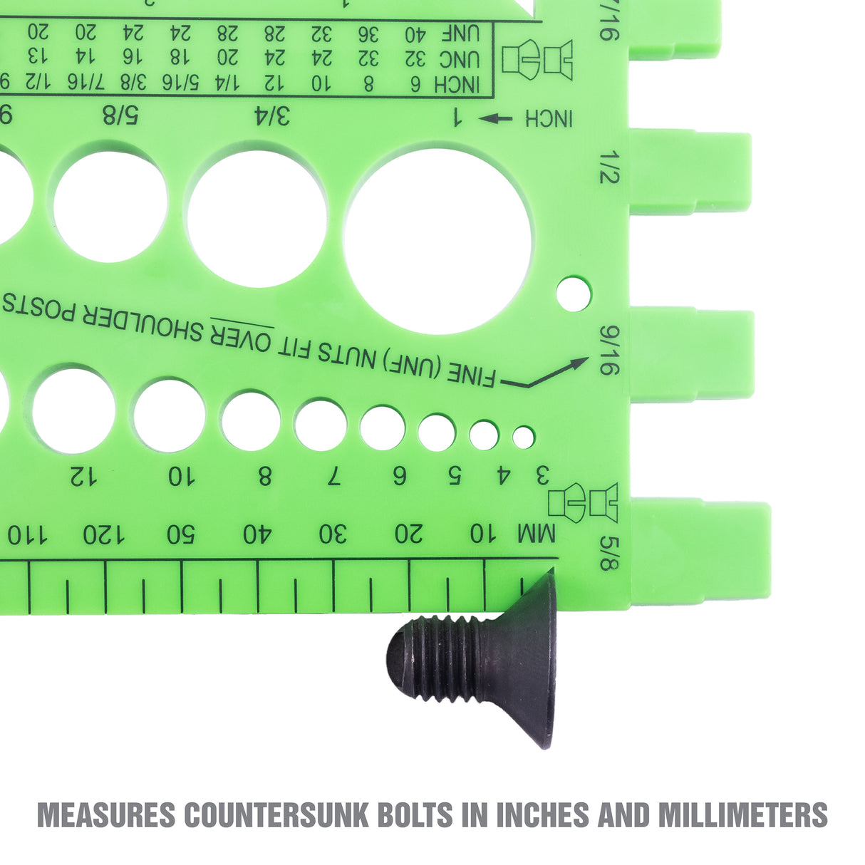 OEMTOOLS 26691 Nut Bolt Thread Gauge Additional Image 3