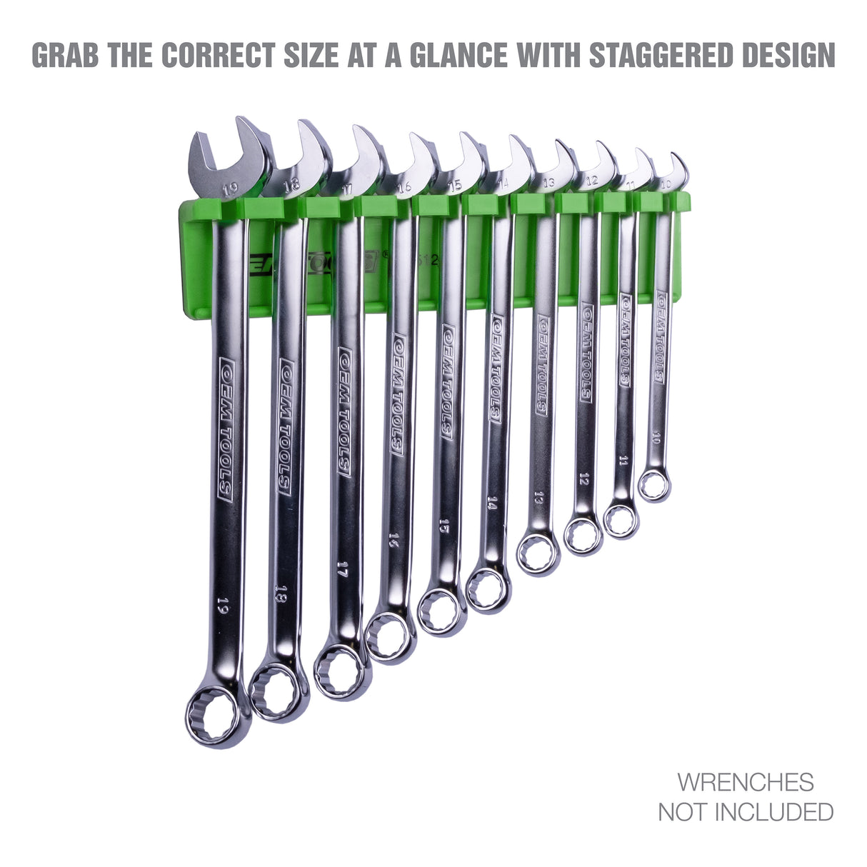 OEMTOOLS 22512 Magnetic Wrench Holder - Green Additional Image 4