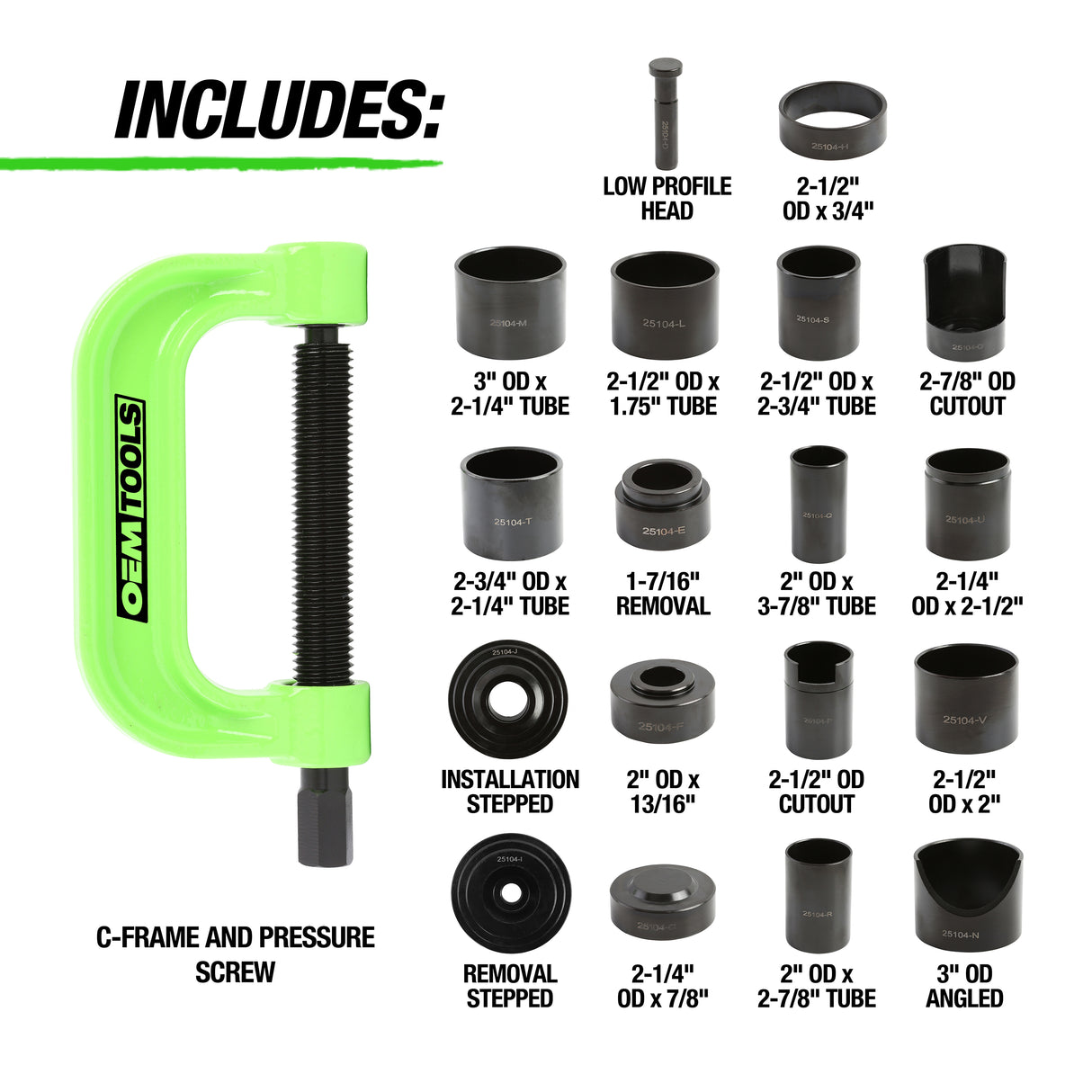 OEMTOOLS 25104 21 Piece Master Ball Joint Press Kit Additional Image 5