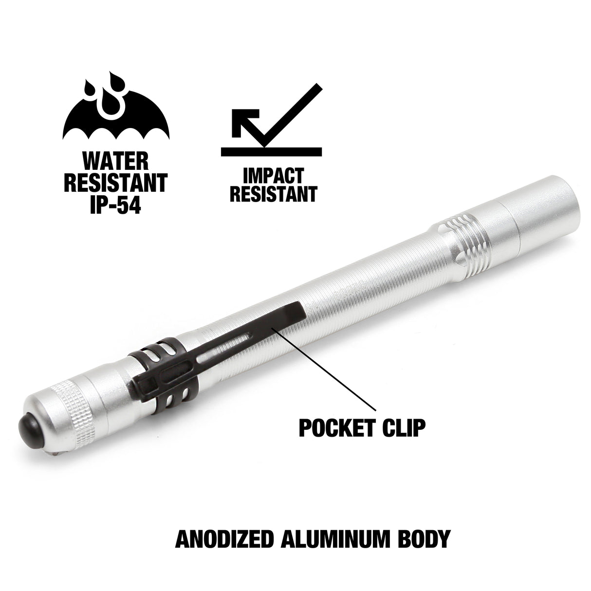 GreatLite 32839 Cree LED Silver Pen Light Additional Image 2