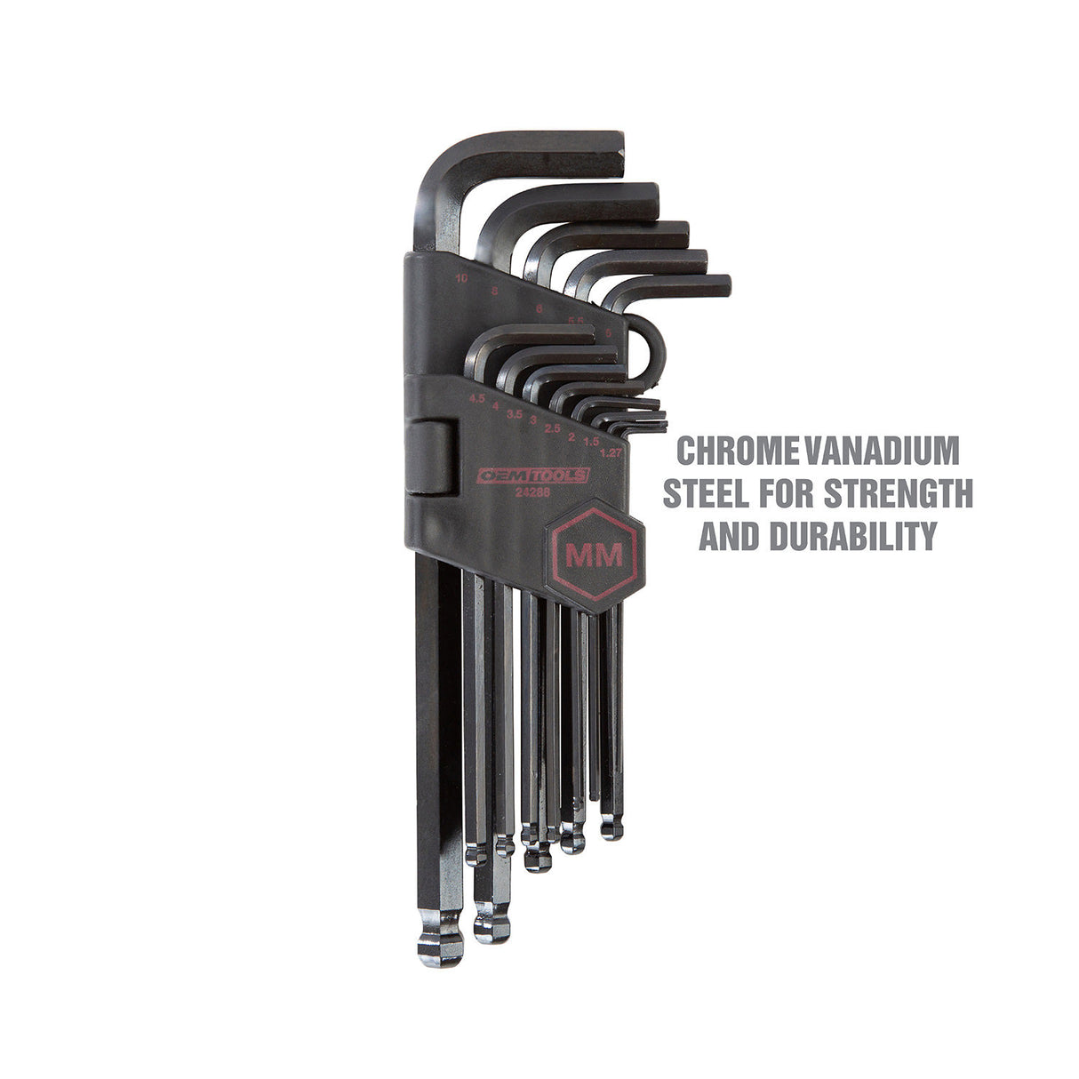 OEMTOOLS 24288 13 Piece Metric Hex Key Set Additional Image 3