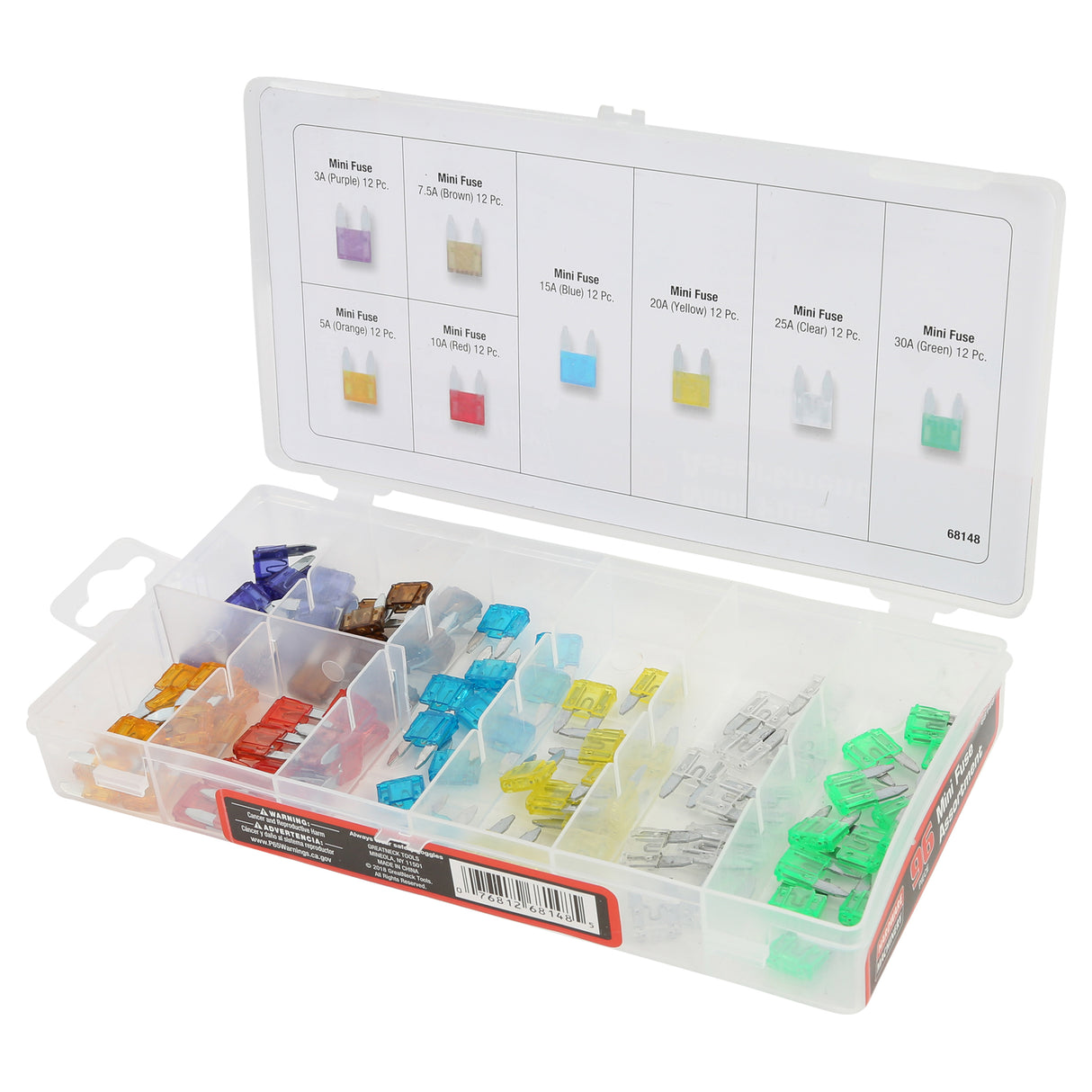 Hardware Machinery 68148 96-Piece Mini Fuse Assortment Additional Image 4